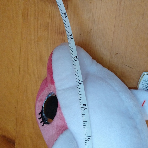 Ty Beanie Boos SURF the Pink Dolphin 2014 RARE & RETIRED Plush Stuffed Pink - Picture 17 of 17
